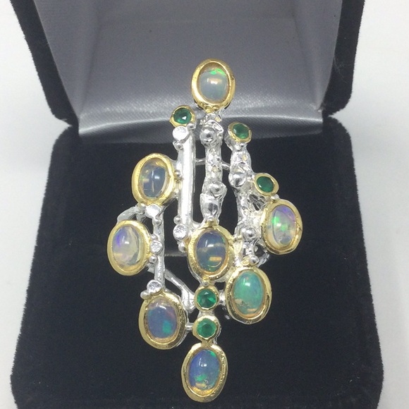 HOLD THAI ONLY ⭐️Artistic Genuine Opal Ring - Picture 5 of 8